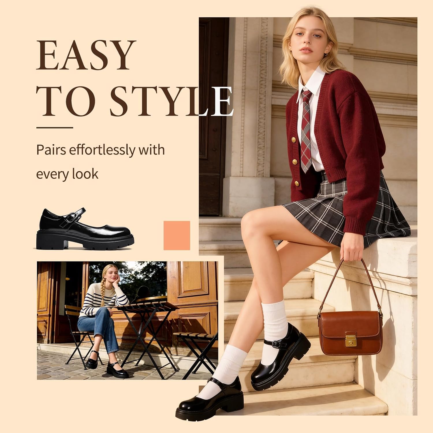 Thumbnail 6 de Bravover Mary Jane Shoes with PU Upper