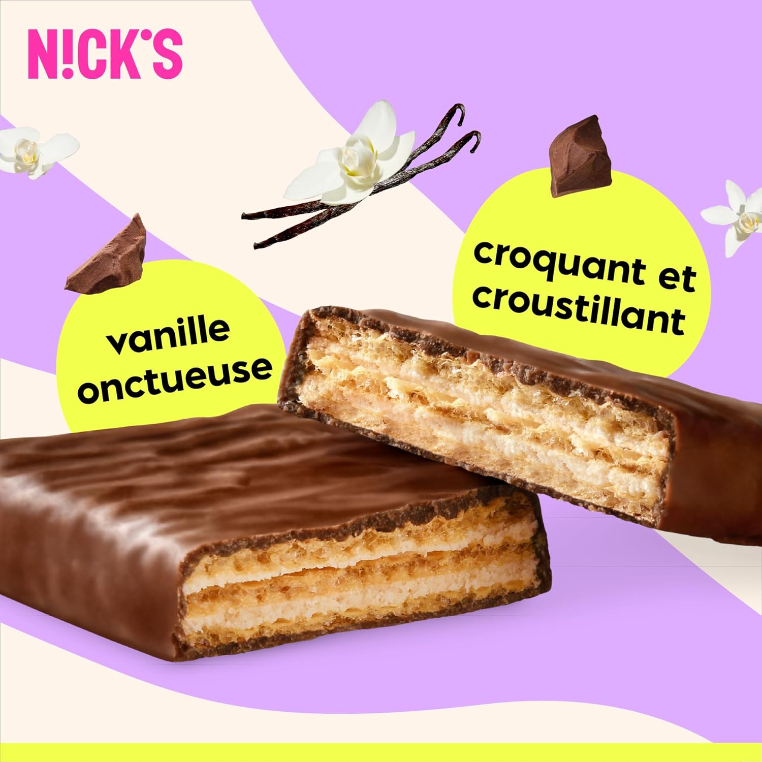 Thumbnail 4 de NICKS Barre protéinée Vanille 25% protéines 40 g