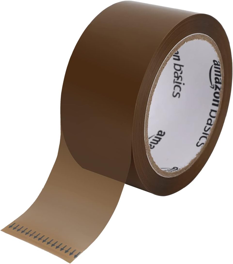Detalle de Amazon Basics Nastro adesivo per imballaggio 48 mm x 66 m, confezione da 6 rotoli
