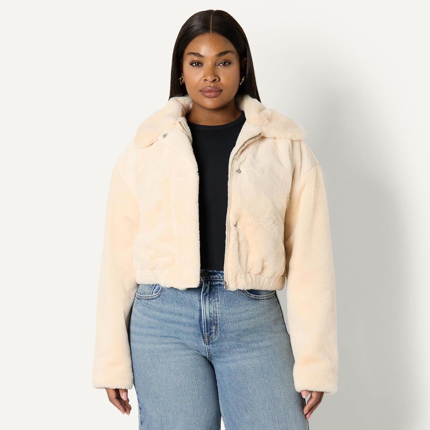 Thumbnail 5 de Damen Oversize-Jacke mit Kunstfell und Kragen – Amazon Essentials (Relaxed Fit)