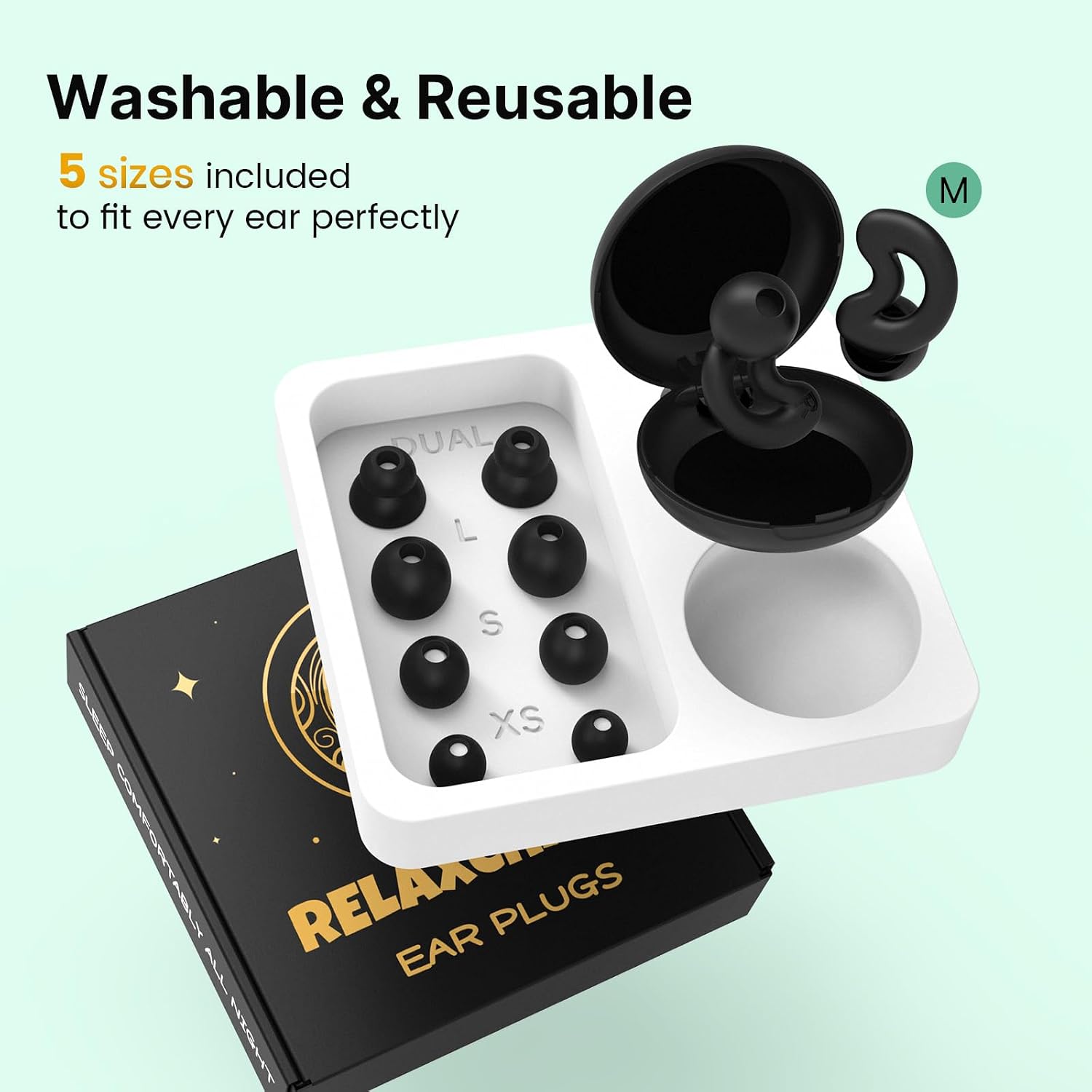 Detalle de Relaxcharm sleep earplugs, 40 dB NRR