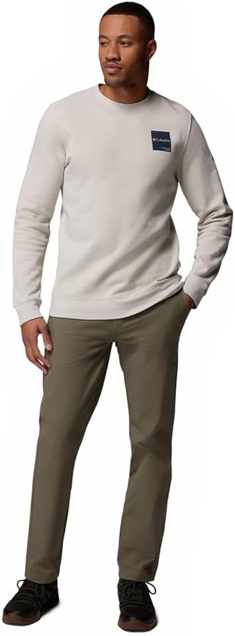 Detalle de Columbia Trek Crew, Pull Sweat pour Homme — Confort et polyvalence au quotidien