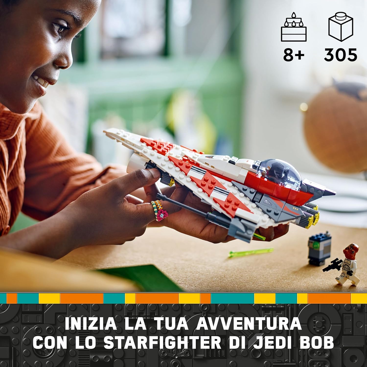 Thumbnail 1 de LEGO Star Wars Starfighter di Jedi Bob (75388) – Set da costruire e collezione