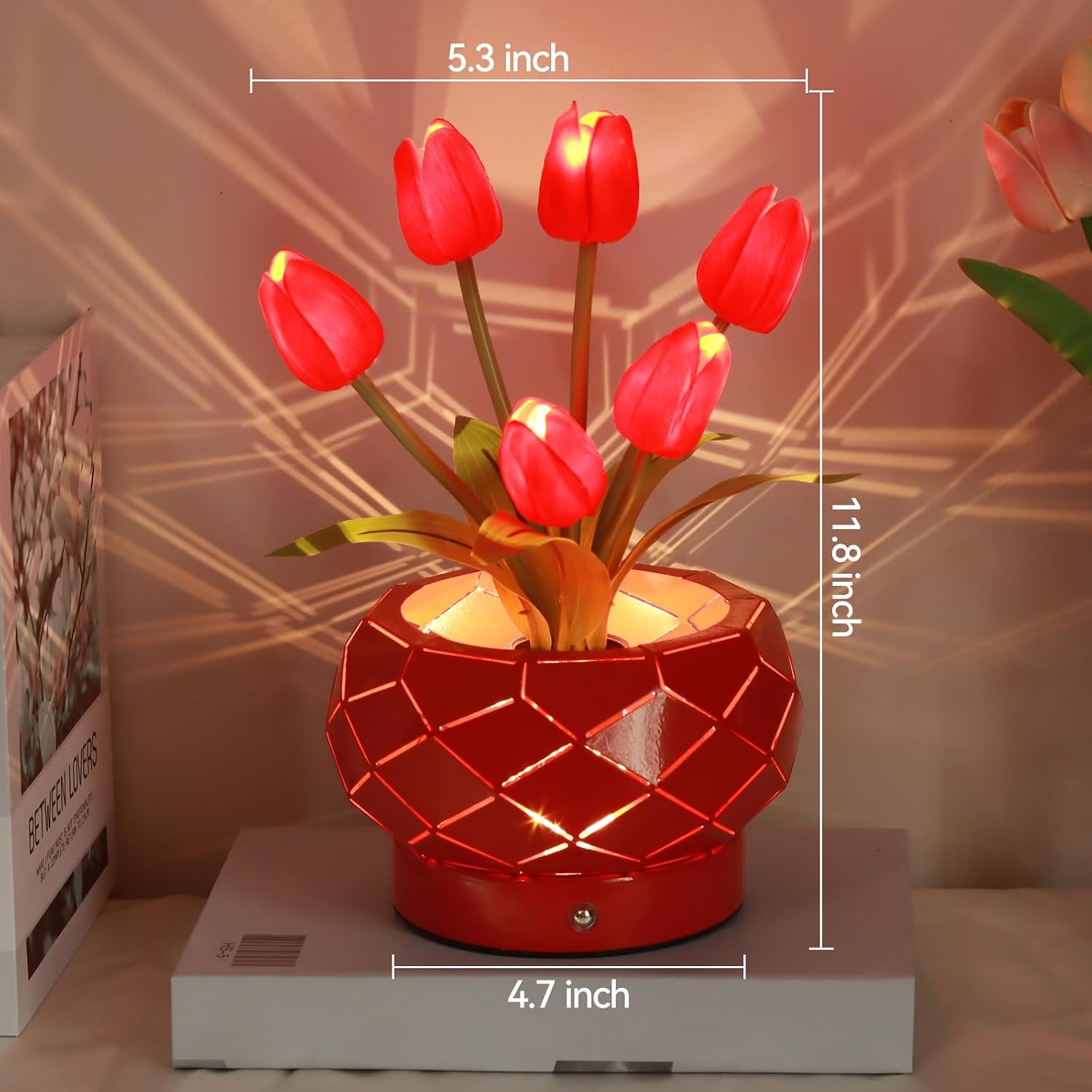 Thumbnail 4 de AMWGIMI Tulip Touch Table Lamp 3-Color Dimming