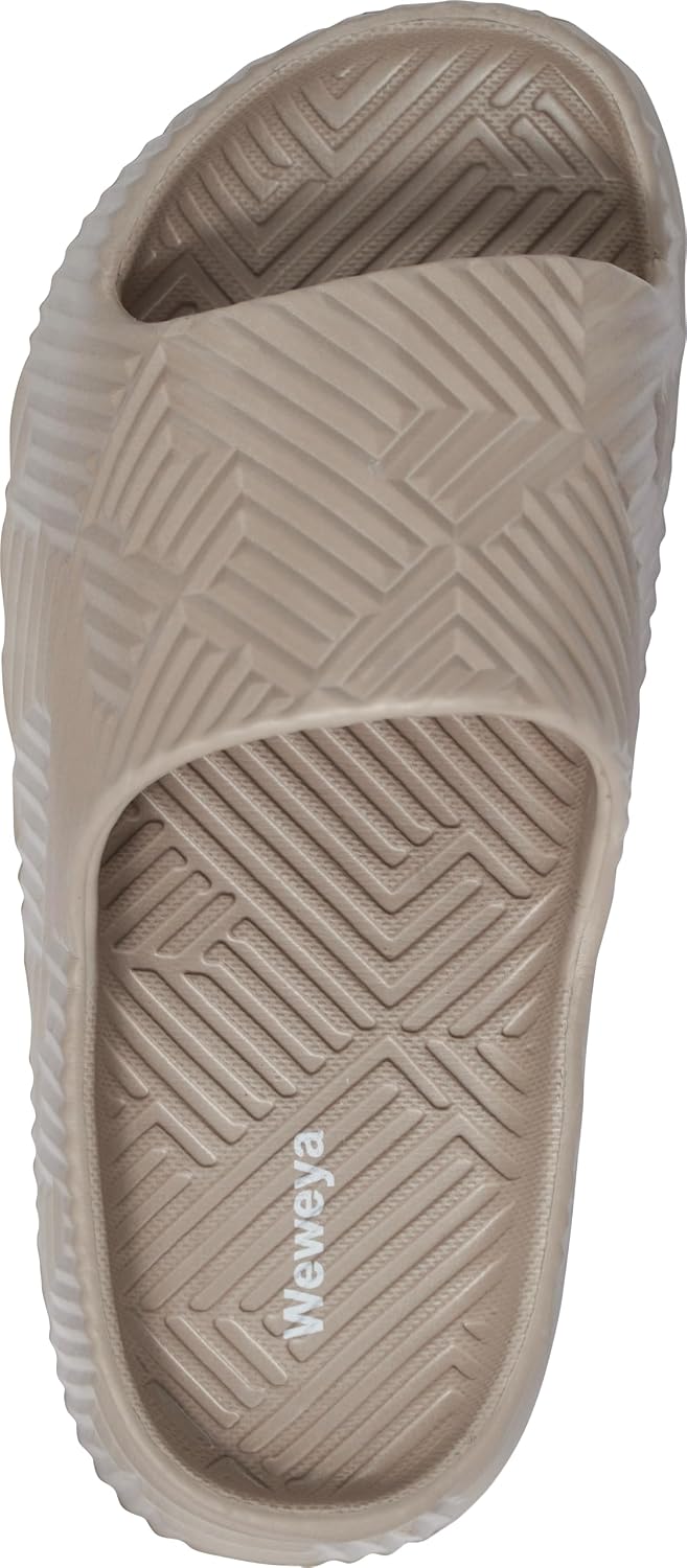 Detalle de Weweya Unisex Shower Slides for Bathroom, Pool & Beach — Non-Slip EVA Slides