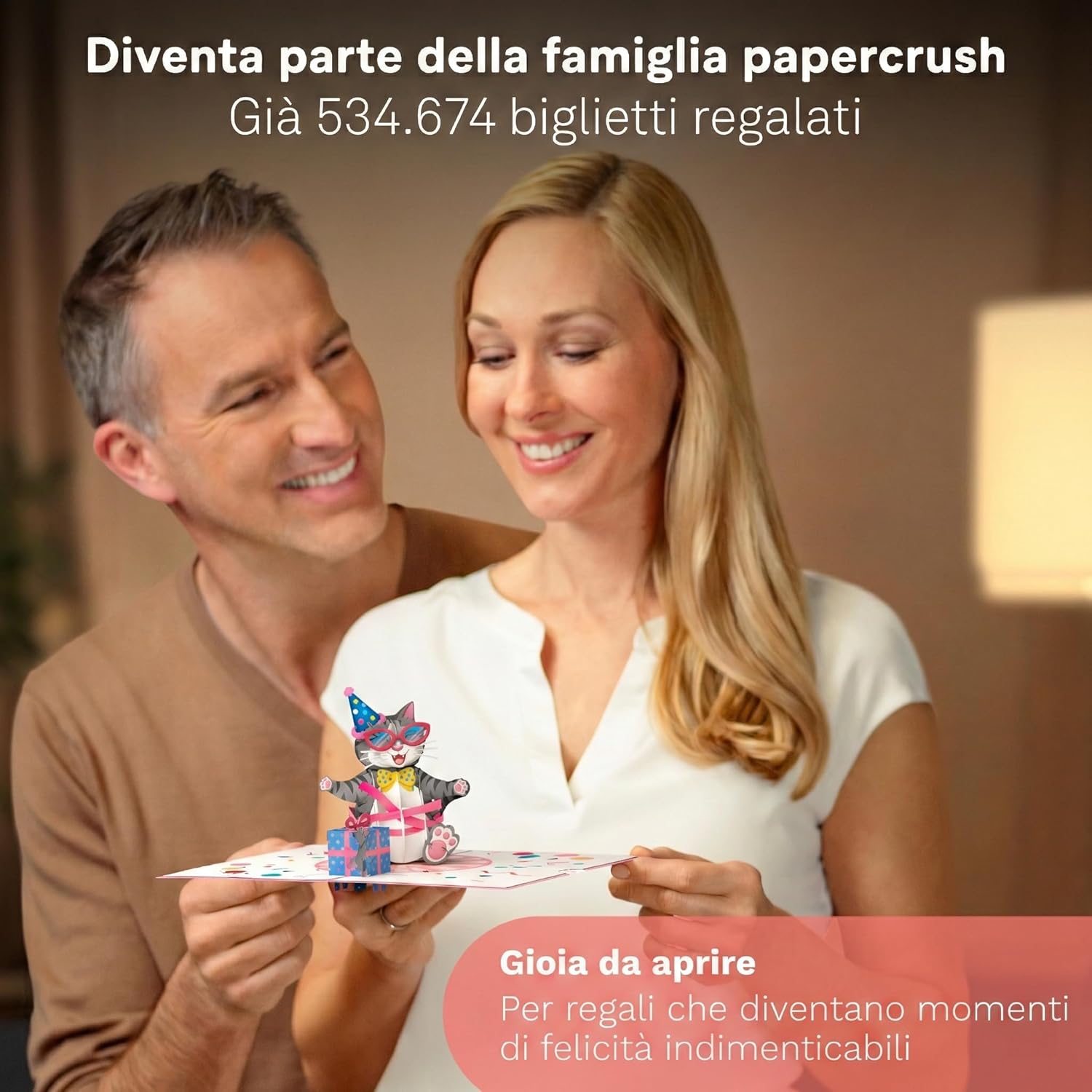 Thumbnail 4 de papercrush® Carte pop-up XXL A4 pour mariage avec voiture de mariés (carte de vœux 3D)