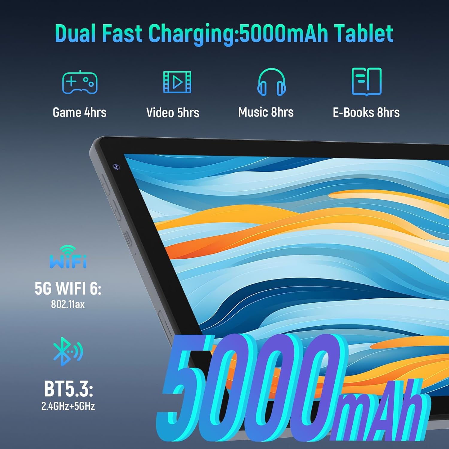 Thumbnail 6 de Whitedeer 10 inch Android 15 Tablet – 30GB RAM, 128GB ROM, expandable to 1TB