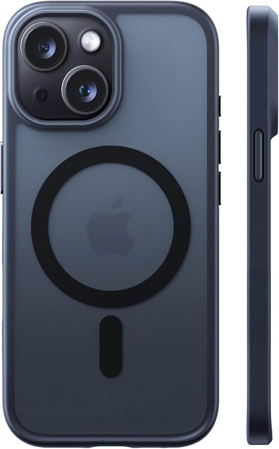 Detalle de TORRAS iPhone-13-Hülle mit MagSafe: stoßfestes 12FT Case mit 15W-Schnellladung und samtigem Finish (matt schwarz)