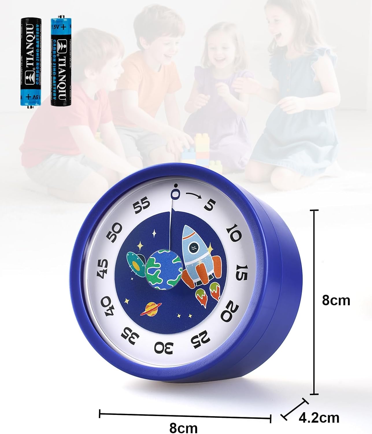 Detalle de Voniobuy Timer Visivo per Bambini: Timer da 60 Minuti con Opzioni Sonore o Silenzioso