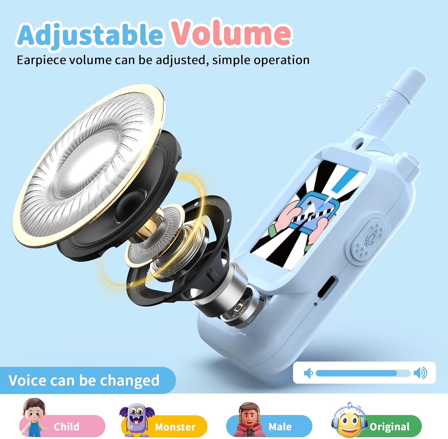 Detalle de Video Walkie Talkies for Kids 150 m range