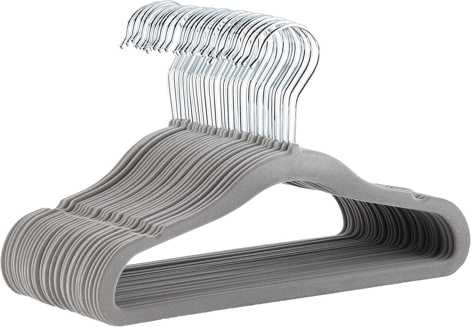 Thumbnail 6 de Amazon Basics Perchas de Terciopelo Antideslizante para niños y bebés, 30 unidades, 29,46 cm, Beige