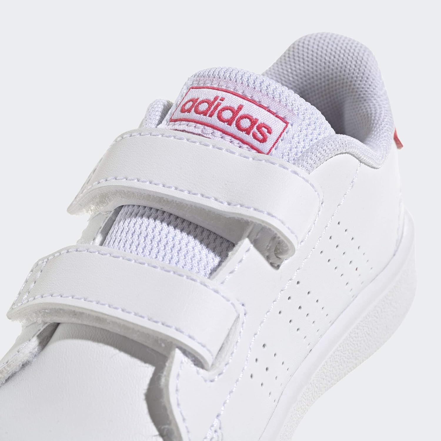 Thumbnail 5 de Adidas Bimbi 0-24 Advantage Lifestyle Court Two Hook-And-Loop Shoes – Cloud White / Real Pink / Core Black, 27 EU