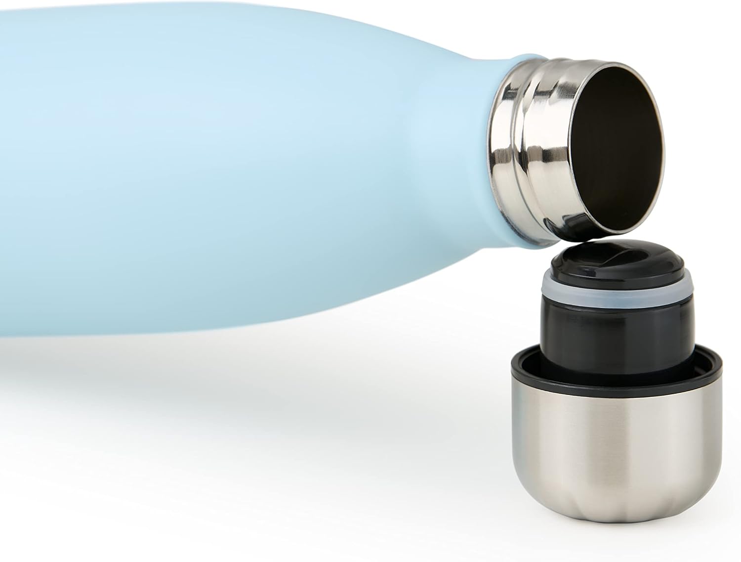 Detalle de Blumtal borraccia 750 ml in acciaio inox, doppia parete e 0 perdite (senza BPA), blu chiaro