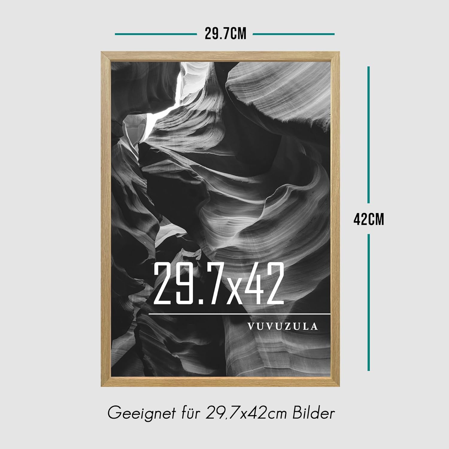 Thumbnail 2 de VUVUZULA Bilderrahmen A3 Holz 30x42cm 3er Set