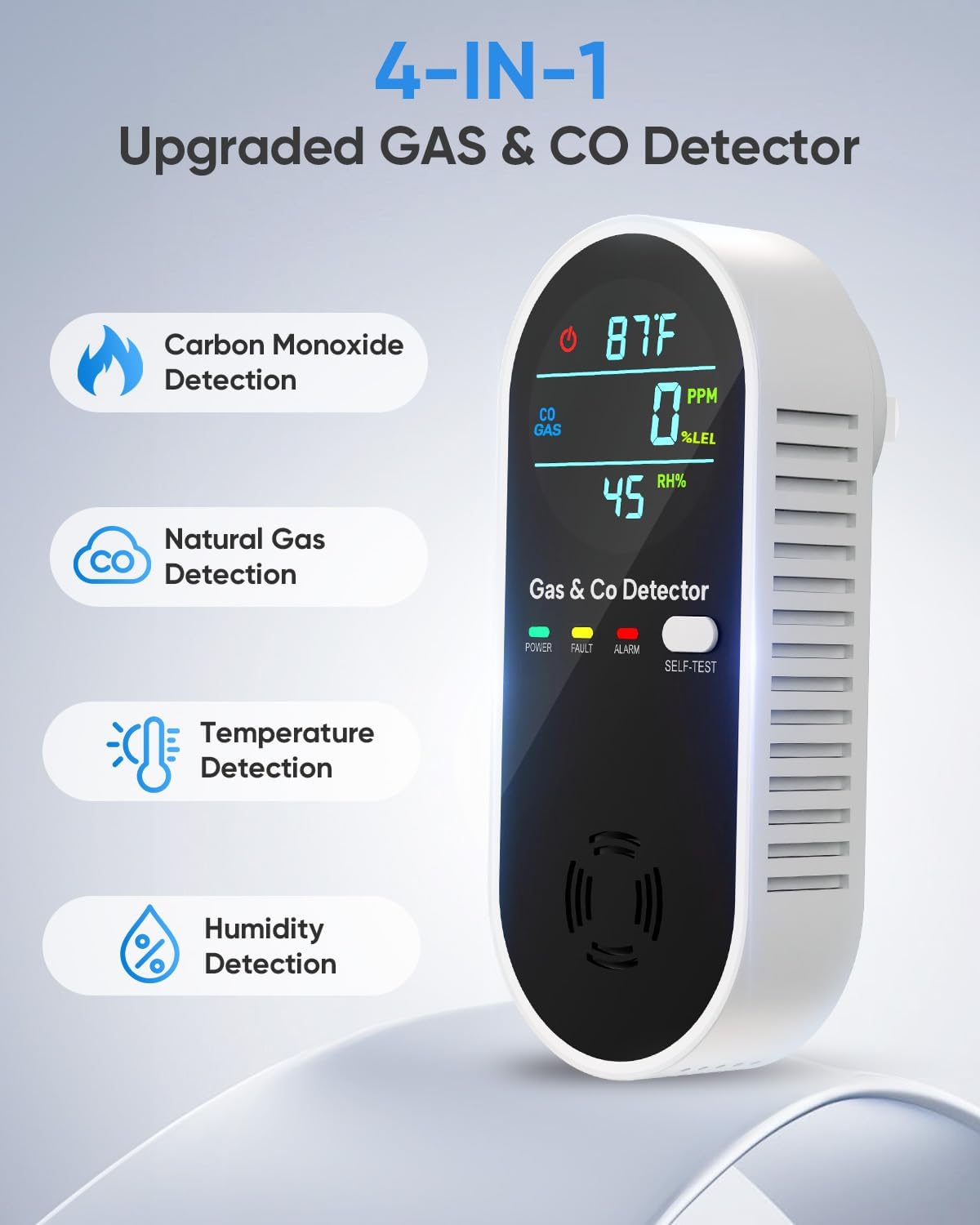 Thumbnail 1 de Carbon Monoxide & Gas Detector 4-in-1