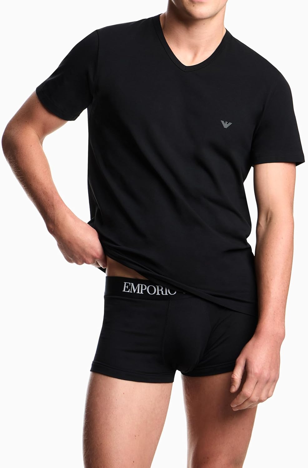 Thumbnail 2 de Emporio Armani Core Logoband 2-Pack T-Shirt Uomo – Scollo a V, Vestibilità Regular