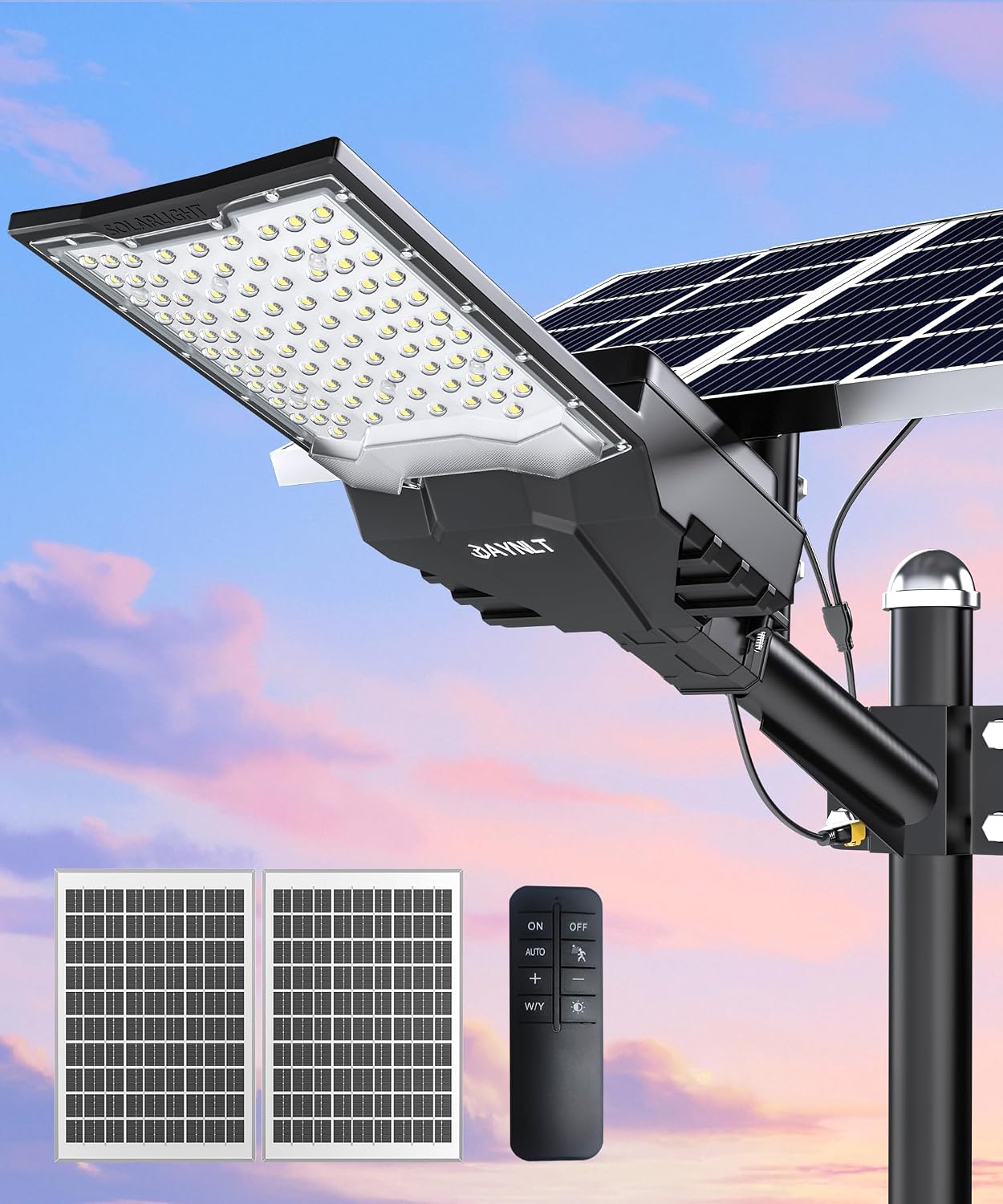 Detalle de JAYNLT Solar Street Light, 60,000mAh Battery