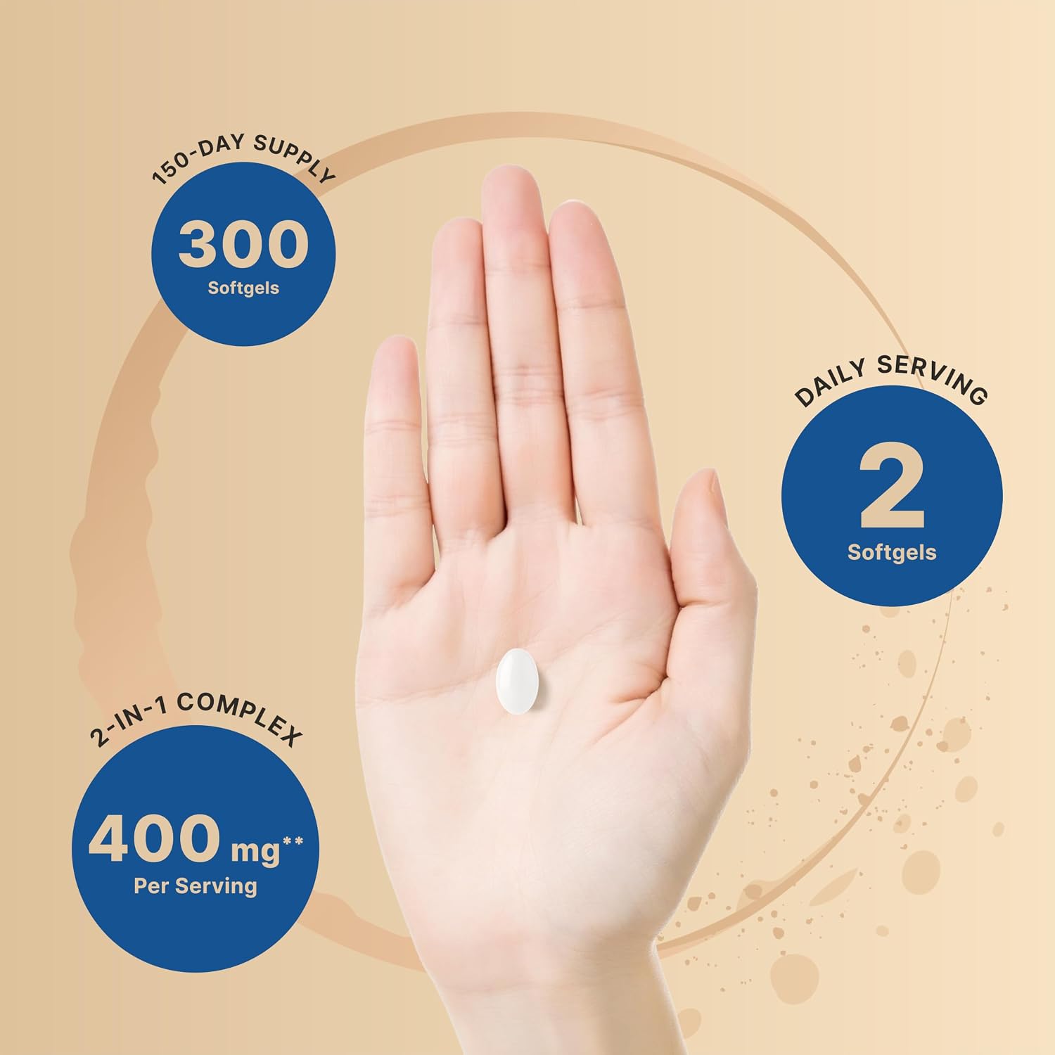 Detalle 2 de NatureBell L-Theanine and Magnesium Glycinate Supplement 400 mg