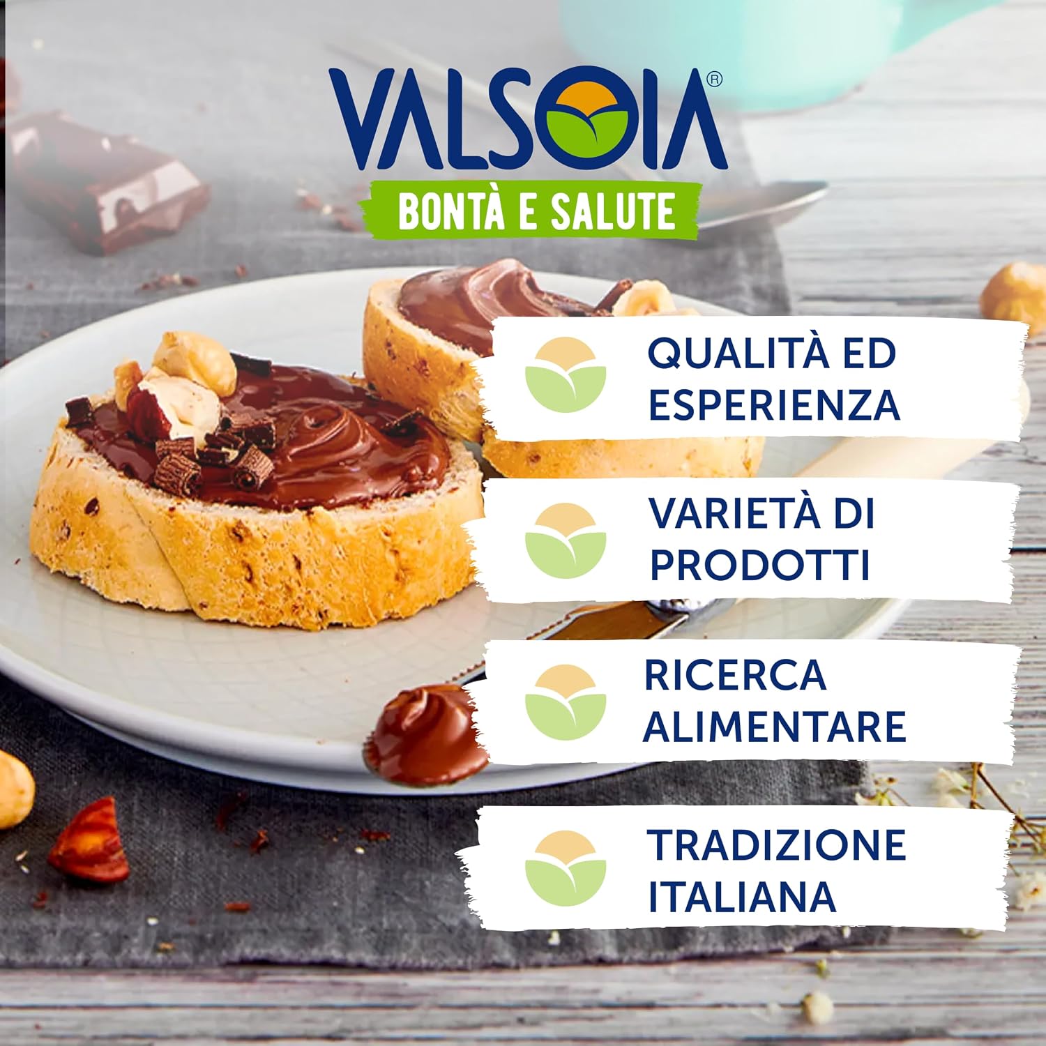 Thumbnail 5 de Valsoia Crema Vegetale Nocciole 200 g 🍫