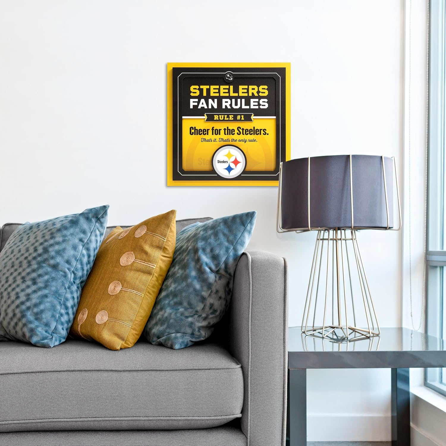 Thumbnail 1 de YouTheFan Officially-Licensed NFL Fan Rules Wall Art (3D, multiple layers) – humorous team décor