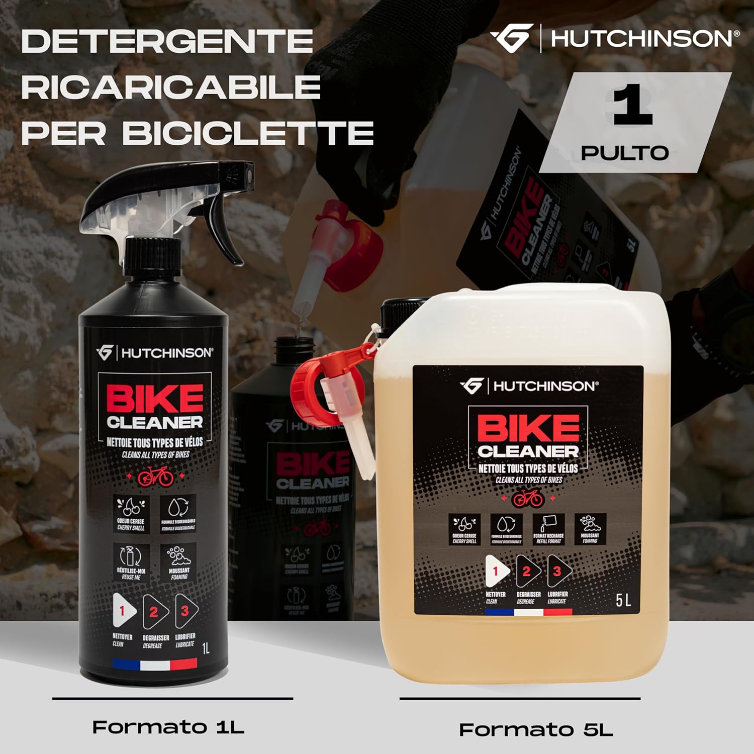 Thumbnail 2 de Hutchinson BIKE CLEANER - Detergente biodegradabile per biciclette ad alte prestazioni (1L)