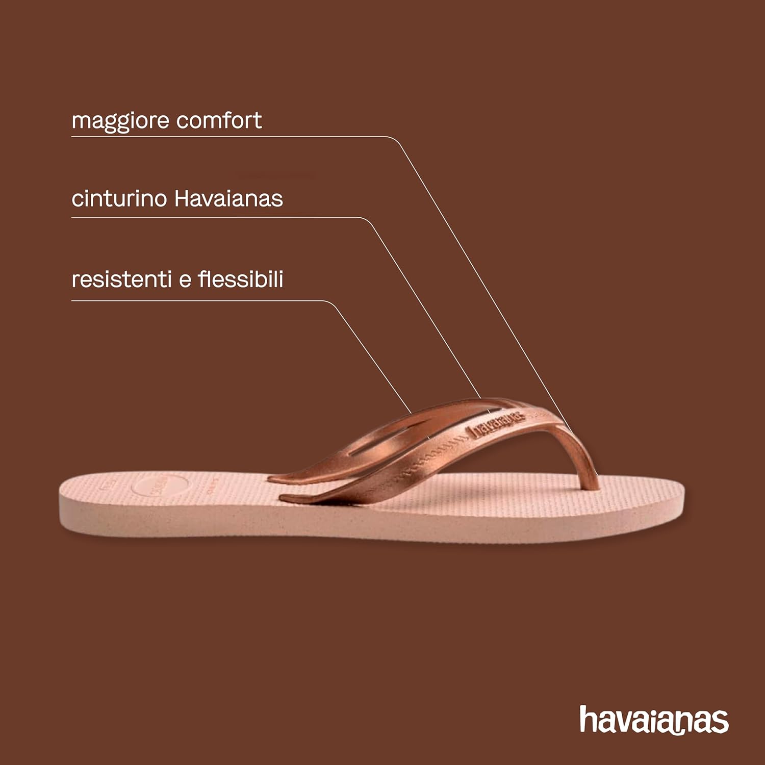 Detalle de Havaianas Elegance Donna Infradito: eleganza semplice e comfort estivo