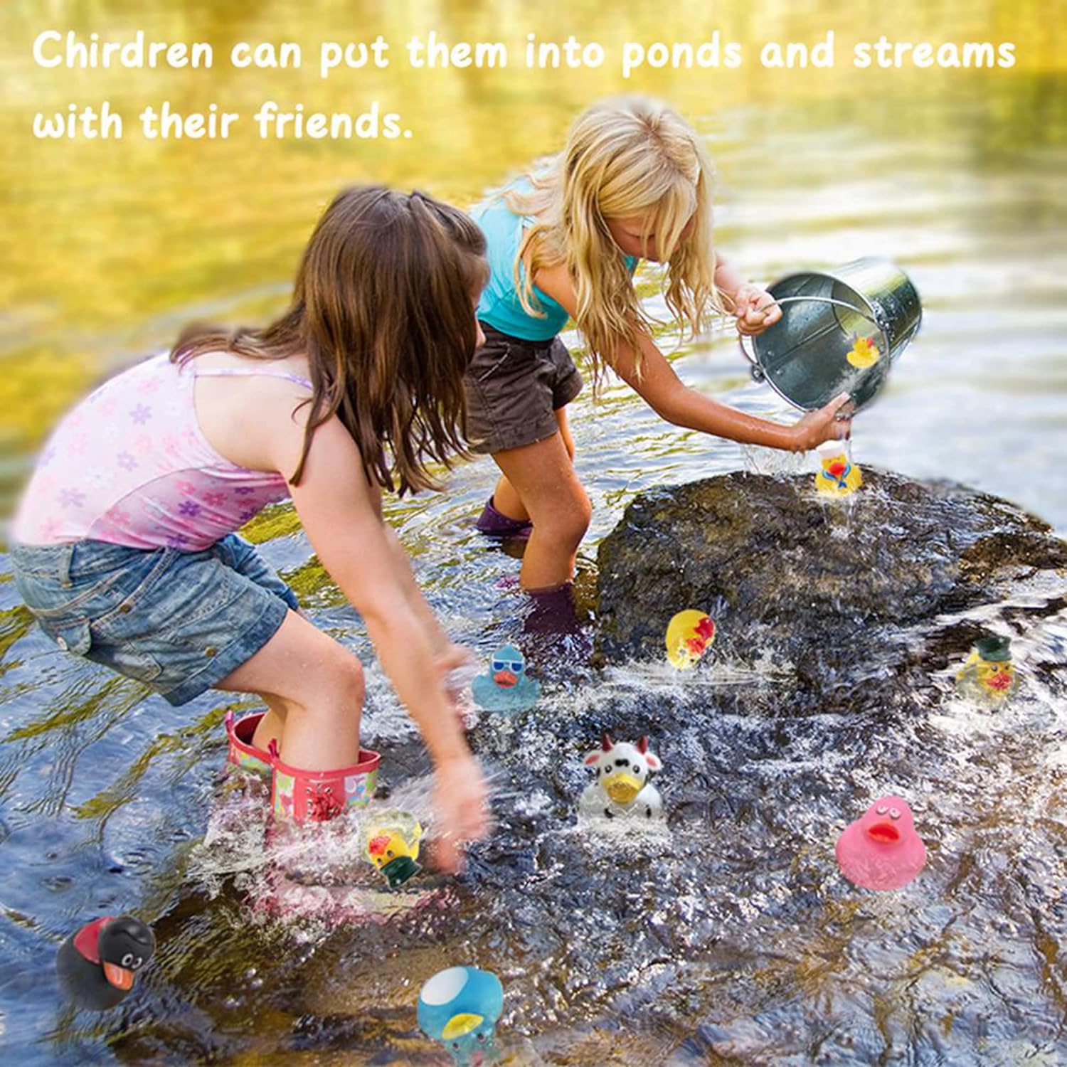 Thumbnail 3 de XY-WQ Rubber Duck 150-Pack Bath Toy Assortment (2.3-Inch Ducks, 50 Varieties)