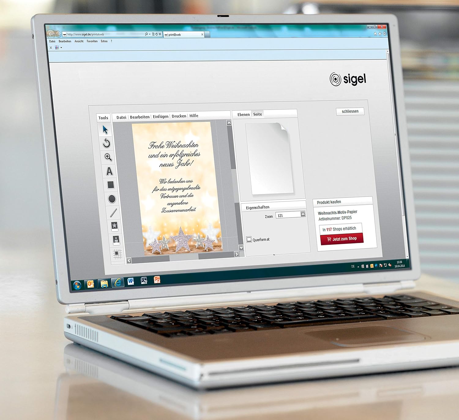 Thumbnail 3 de SIGEL DP029 Weihnachtsbriefpapier „Glitter Stars“ in A4 (100 Blatt) – FSC-zertifiziert