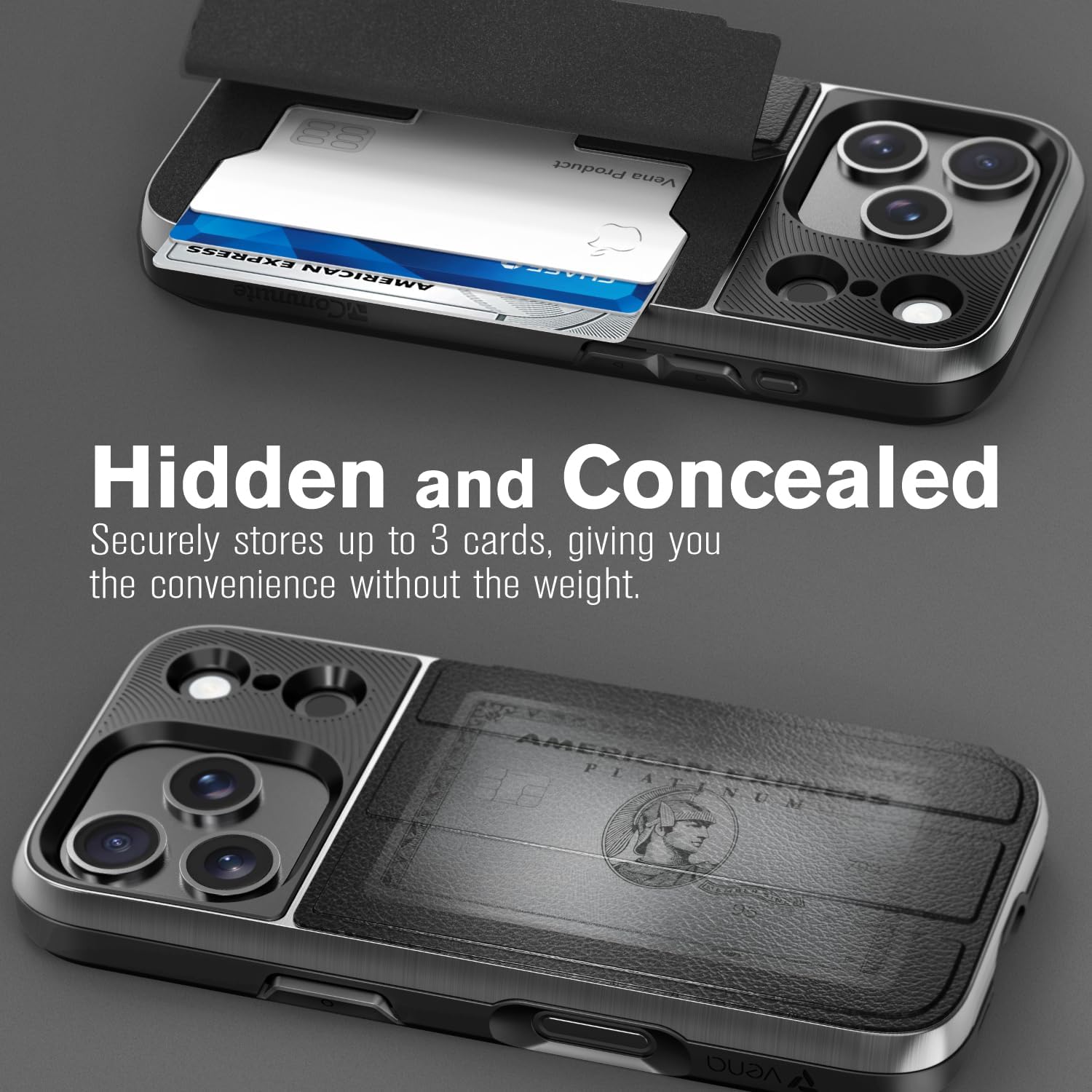 Thumbnail 2 de VENA vCommute for iPhone 17 Pro Wallet Case with Military Drop Protection