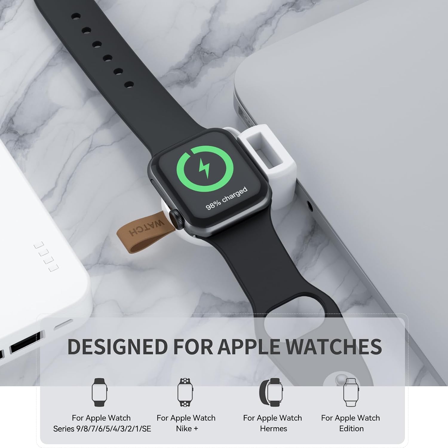 Detalle 2 de NEWDERY Portable Charger for Apple Watch Ultra2 1