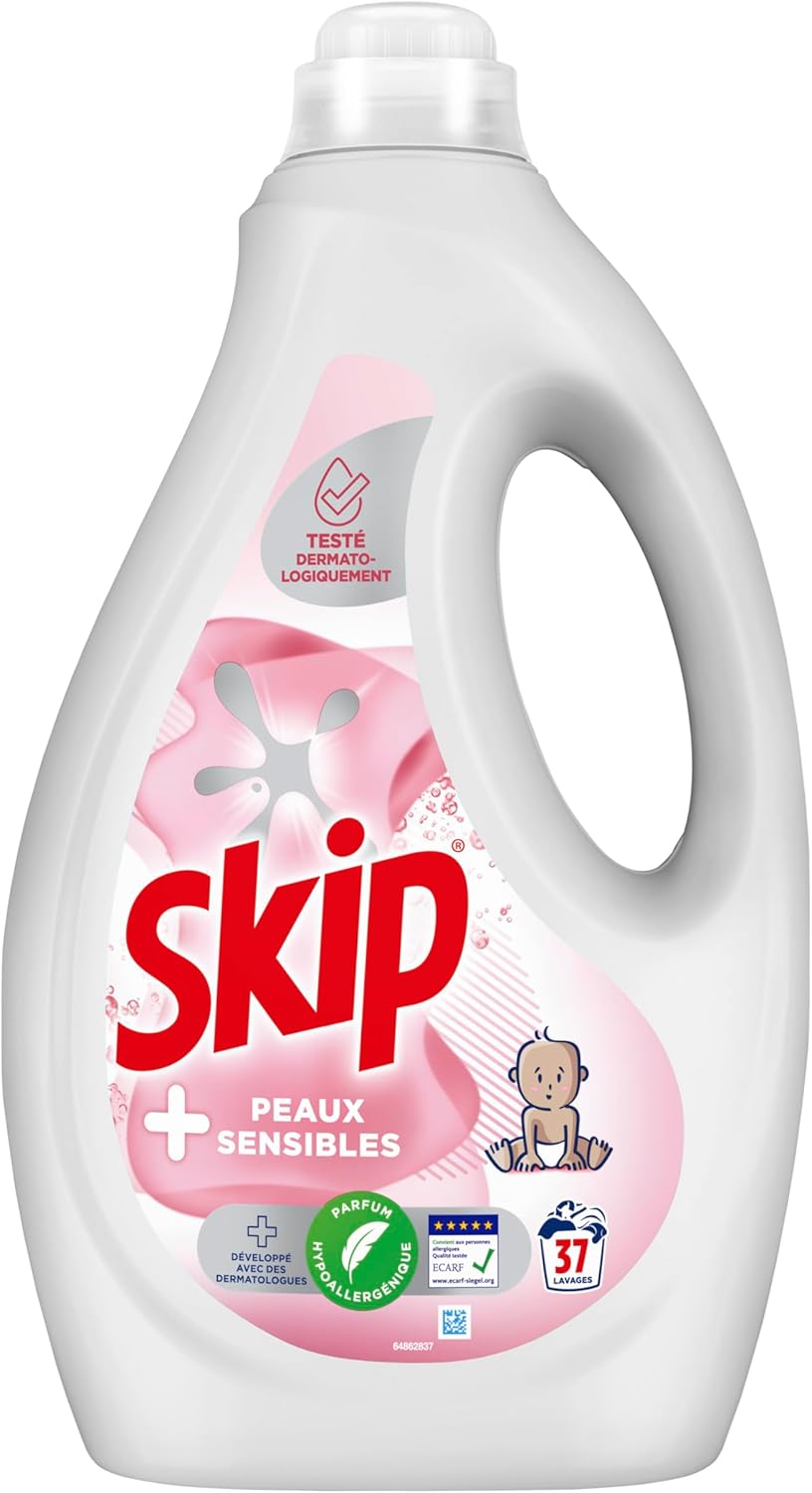 Thumbnail 1 de Skip Lessive Liquide Peaux Sensibles – Lot 5x37 lavages