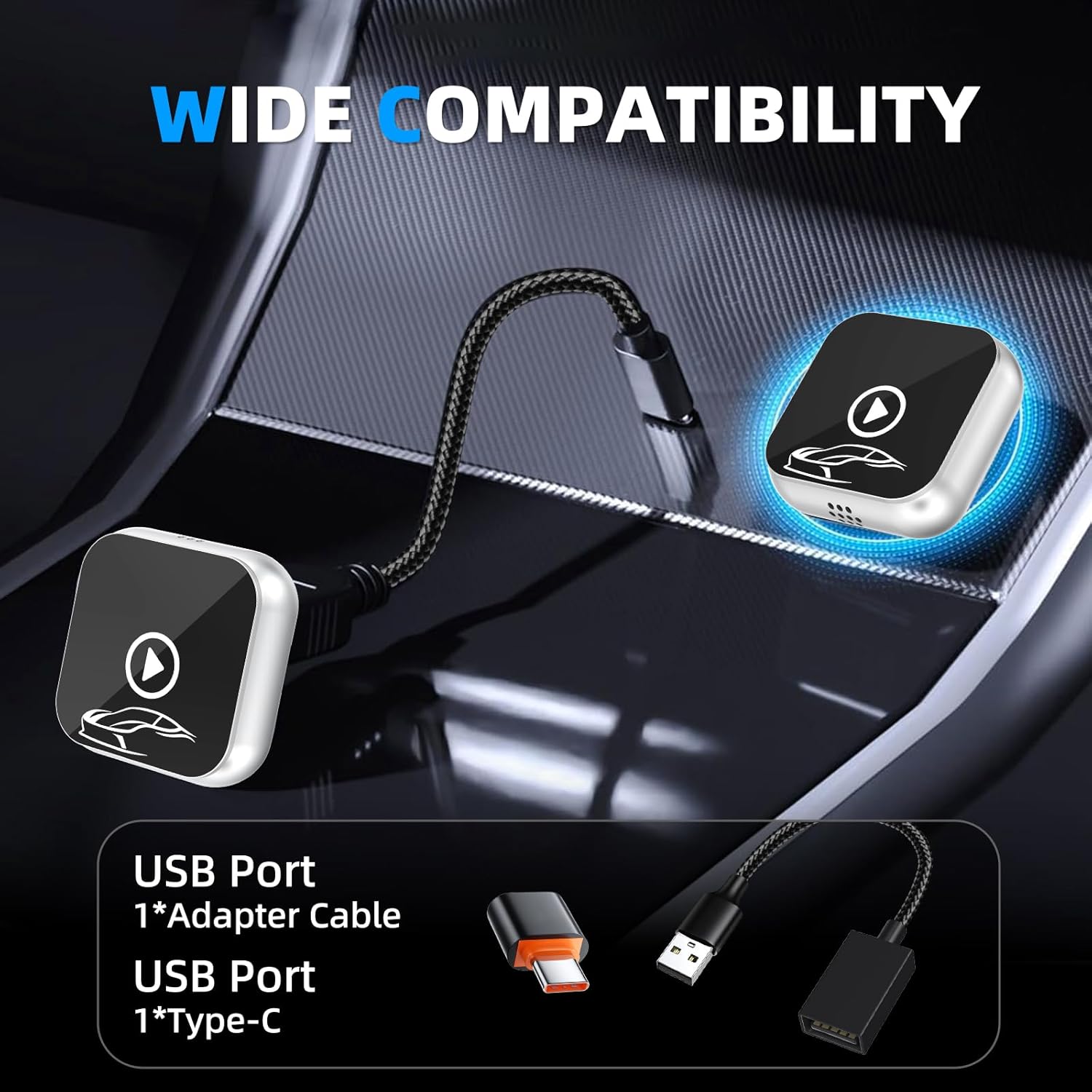 Thumbnail 6 de Wireless CarPlay Adapter UK — 2-in-1 Wireless CarPlay and Android Auto upgrade for 2016+ cars