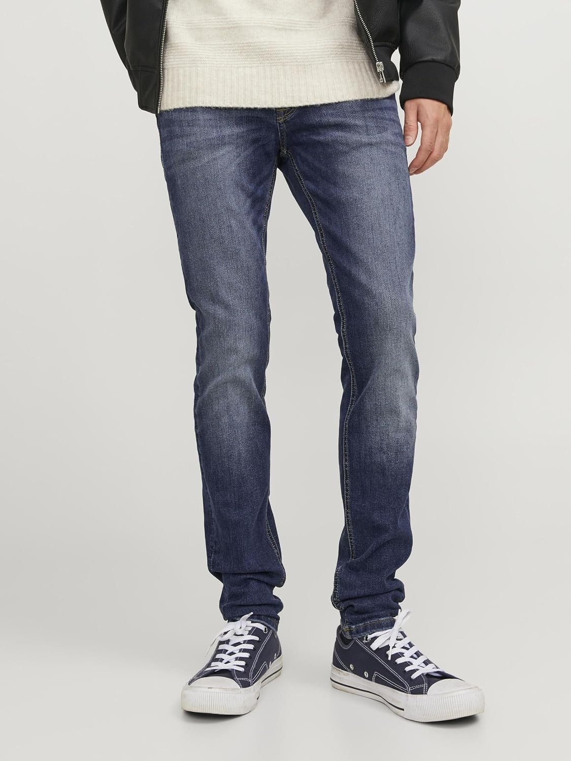 Detalle de JACK & JONES Liam Original Agi 005 skinnyjeans för herr med stretch