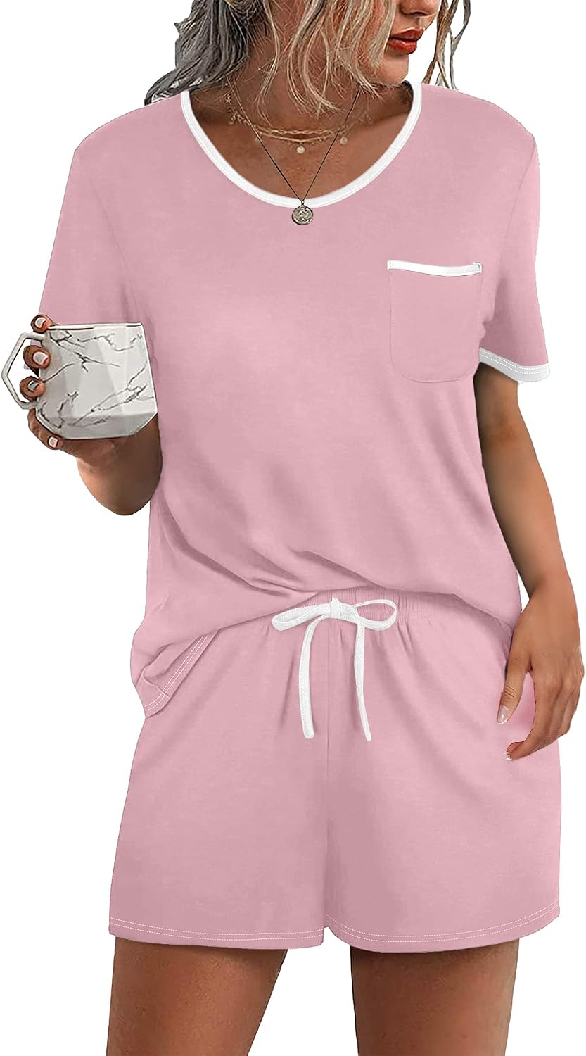 Detalle 2 de Ekouaer Women's Pajama Set with Chest Pocket