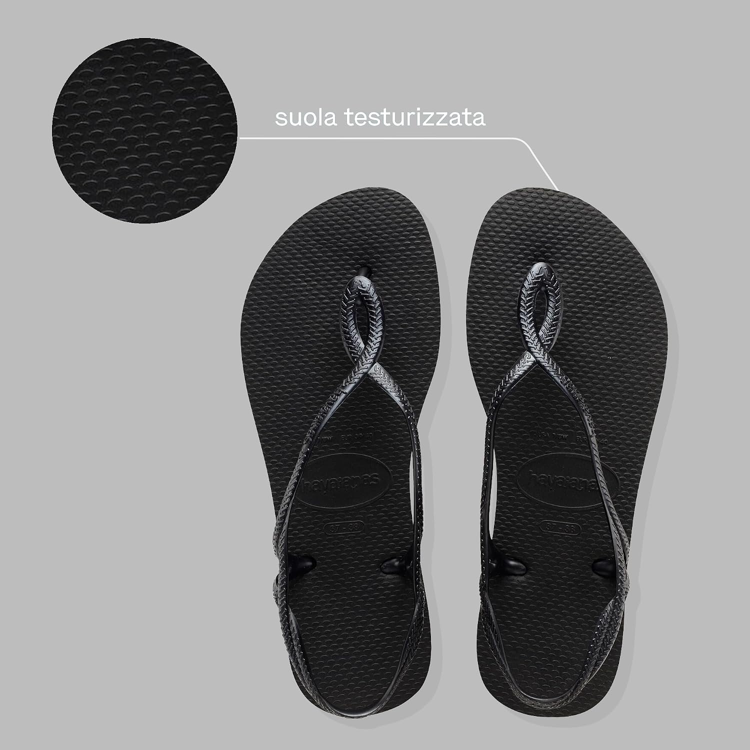 Detalle 2 de Havaianas Luna: Sandali da Donna comodi, eleganti e funzionali con cinturino alla caviglia