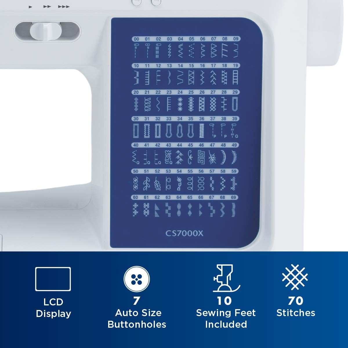 Thumbnail 4 de Brother CS7000X Computerized Sewing and Quilting Machine