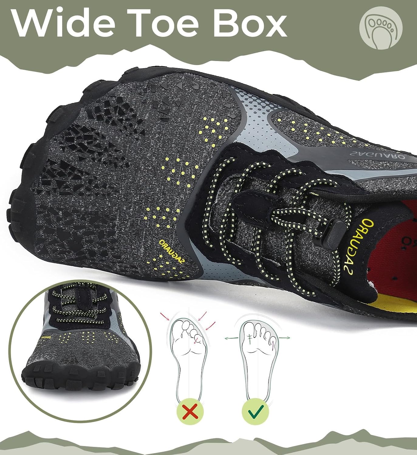 Detalle 2 de SAGUARO Scarpe Barefoot minimaliste uomo