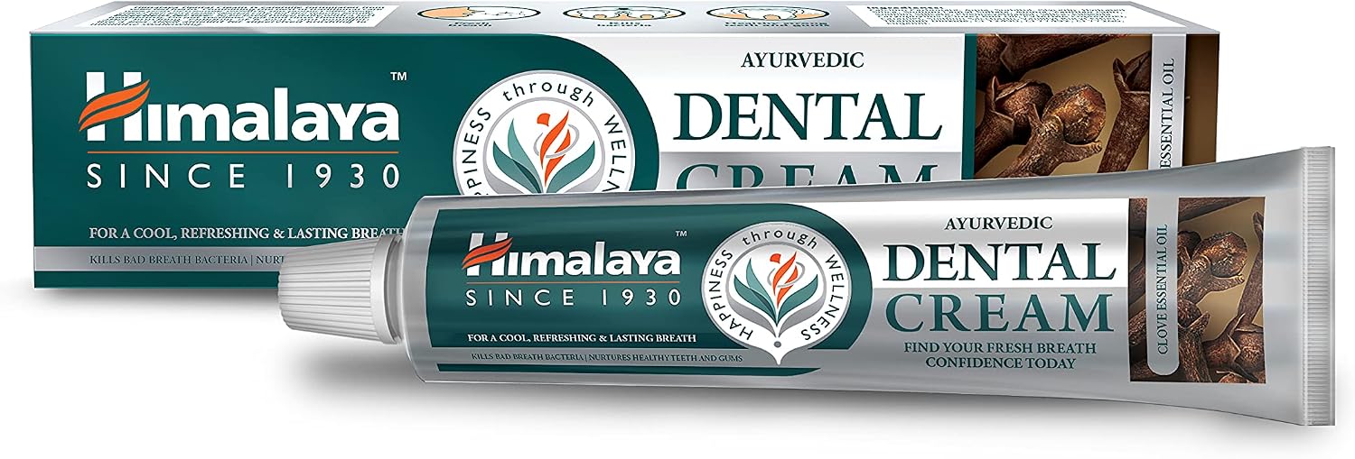 Himalaya Ayurvedic Toothpaste con Clove Oil: freschezza naturale per denti e gengive, 100 g