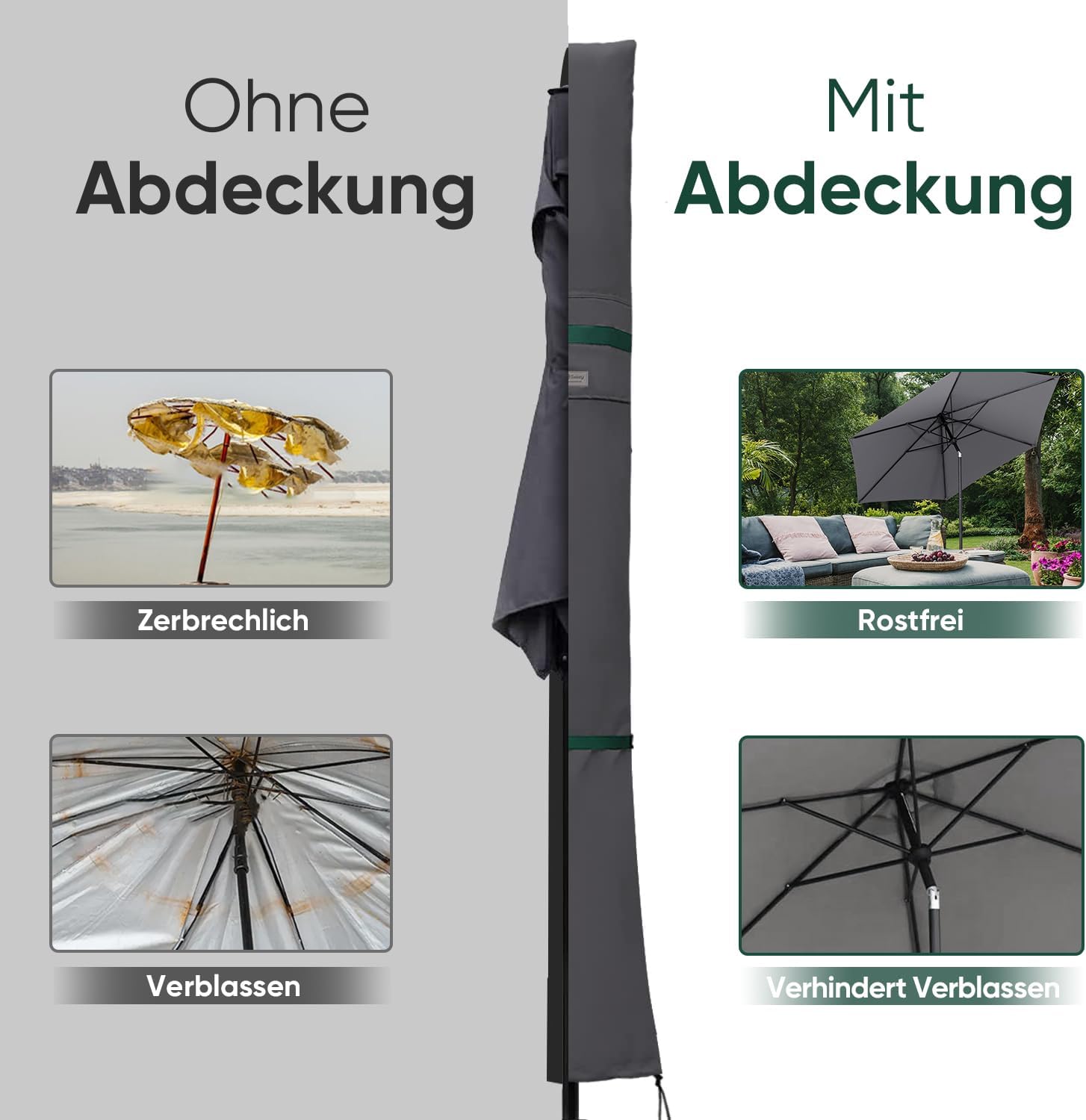 Thumbnail 6 de Sekey Funda para Sombrilla Ø300-400 cm ☔️ Impermeable y Protegida