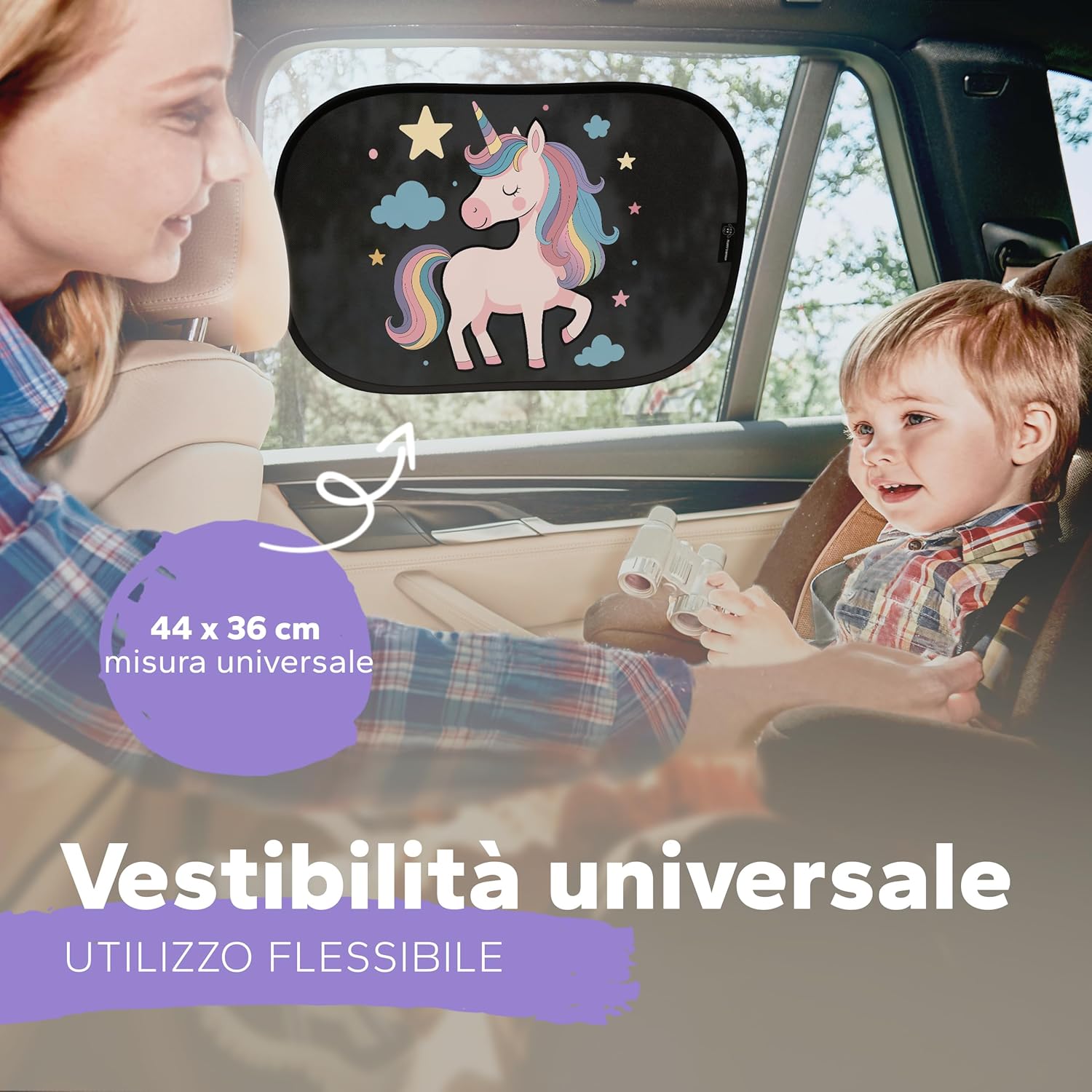 Thumbnail 4 de Parasole per auto Baby – Unicorno di Fluffy's World