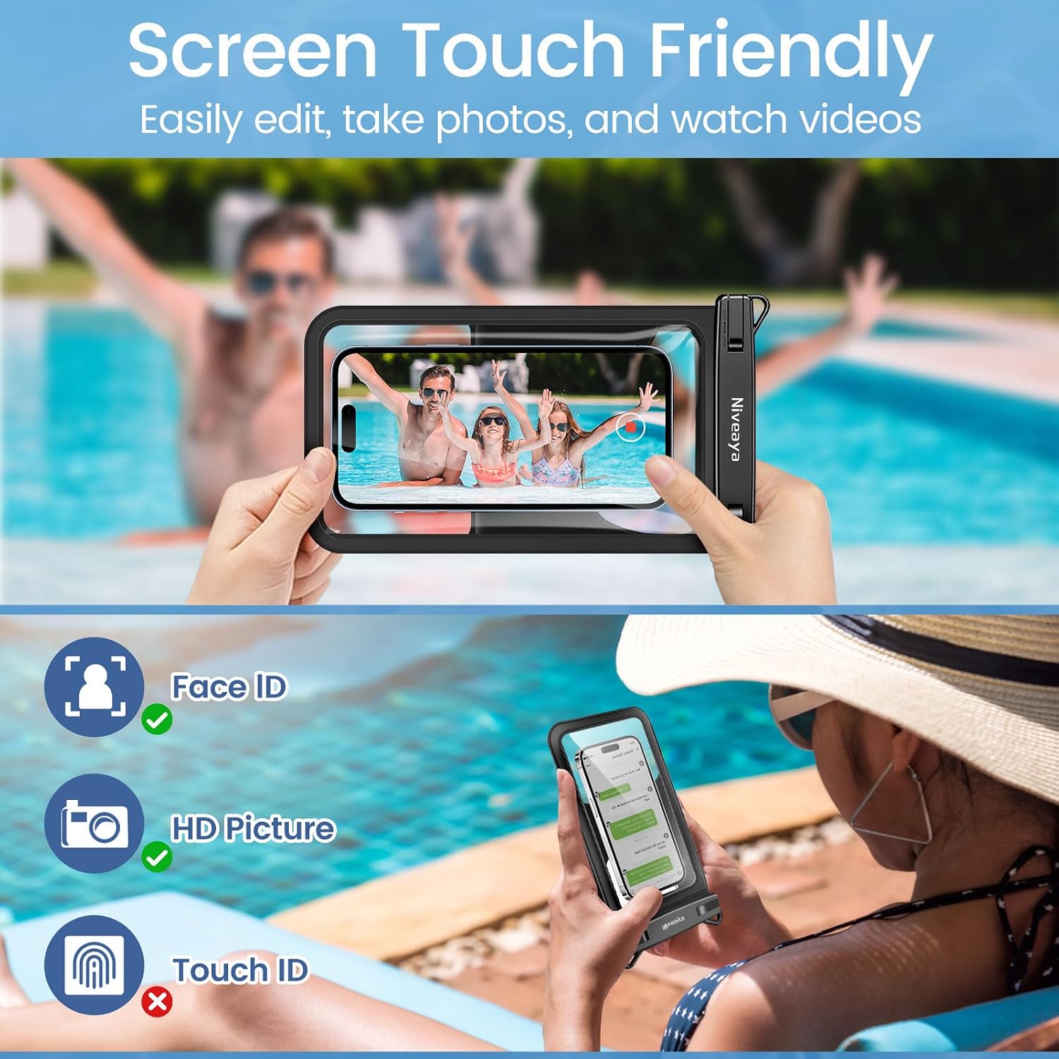 Detalle 2 de Niveaya Floatable Waterproof Phone Pouch 8.5 inch