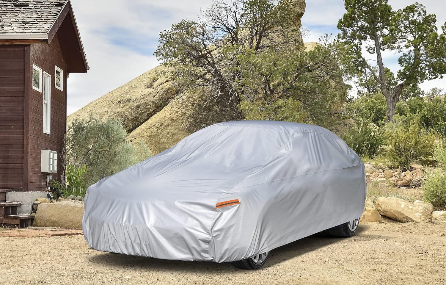 Thumbnail 6 de Kayme Car Cover Waterproof All Weather for Large Sedan (209–218 inches) – Fits Ford Crown Victoria, Cadillac DTS, Grand Marquis, Lincoln Town Car, Impala/Caprice