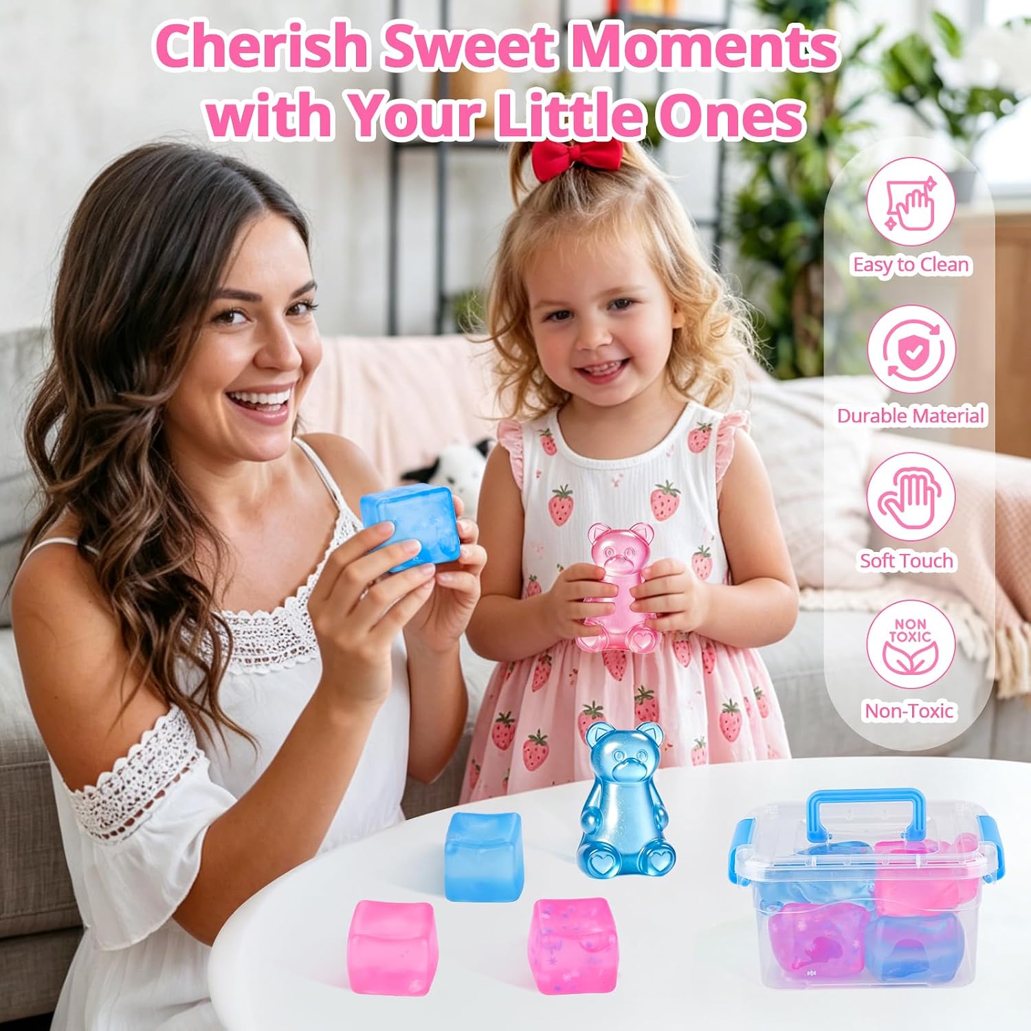 Detalle 2 de Tedmax SC-001 Malt-Sugar Fidget Toys, 6-Piece TPR Bear and Ice Cube Set
