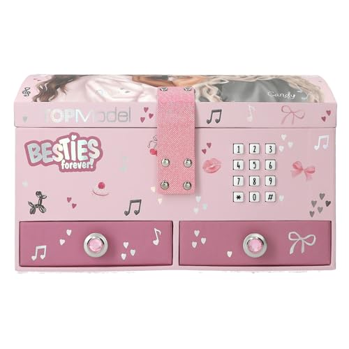 Detalle de Depesche 13724 TOPModel My BFF – Joyero Grande en Rosa con Sonido y Espejo