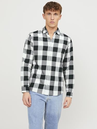 Detalle 2 de JACK & JONES Jjegingham Camisa Twill L/S Noos, XL 👔