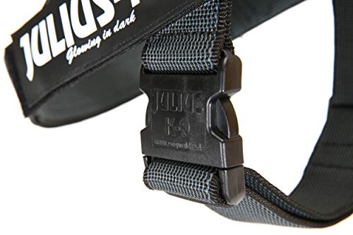 Detalle 2 de Julius-K9 Arnés para perro M, negro-gris 🐕