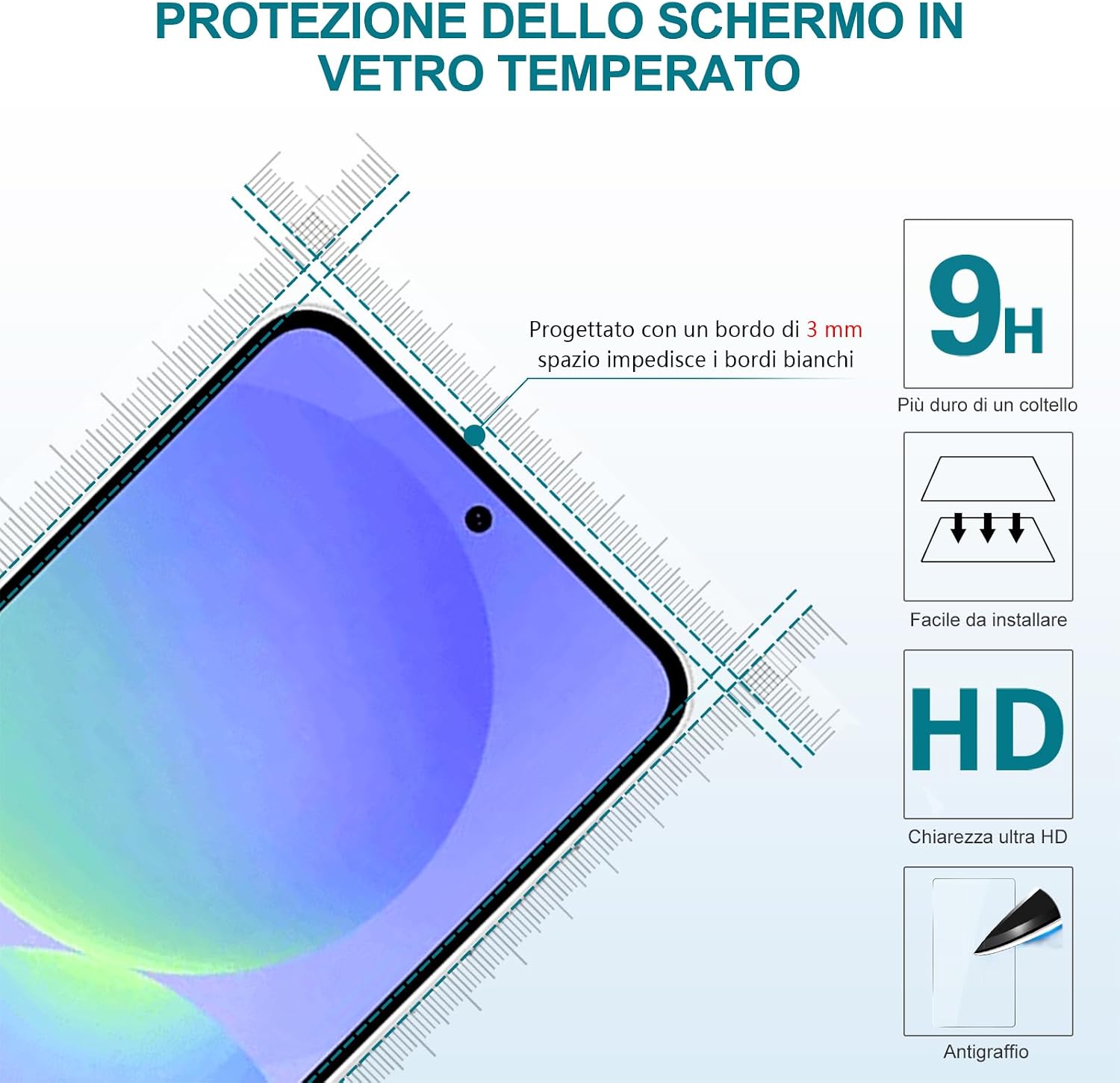 Thumbnail 5 de LeYi Cover per Samsung Galaxy A36 5G con 2 Vetri Temperati: Protezione Slim in TPU Gel