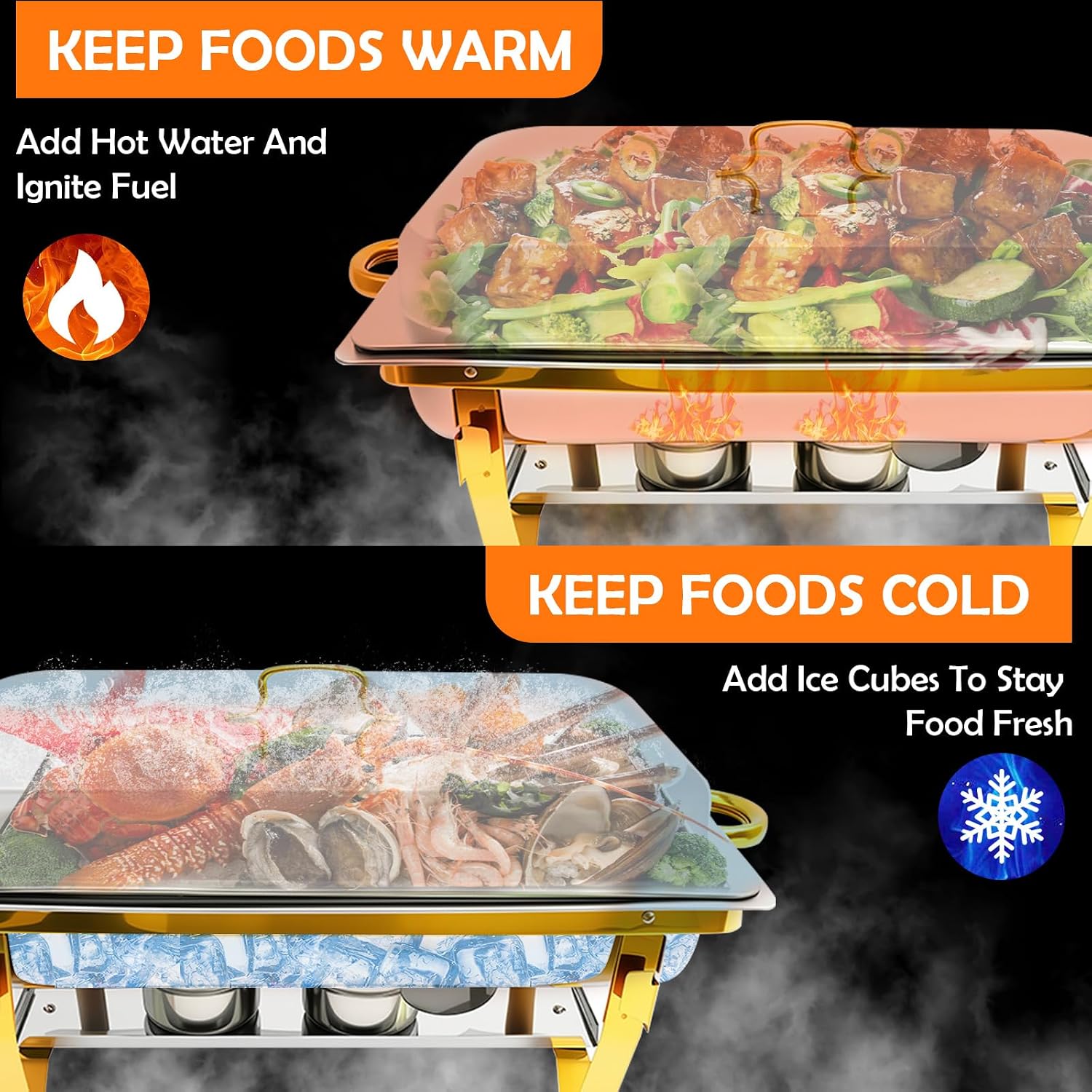 Detalle 2 de ALSO GO Chafing Dish 9QT 4 Pack 🍽