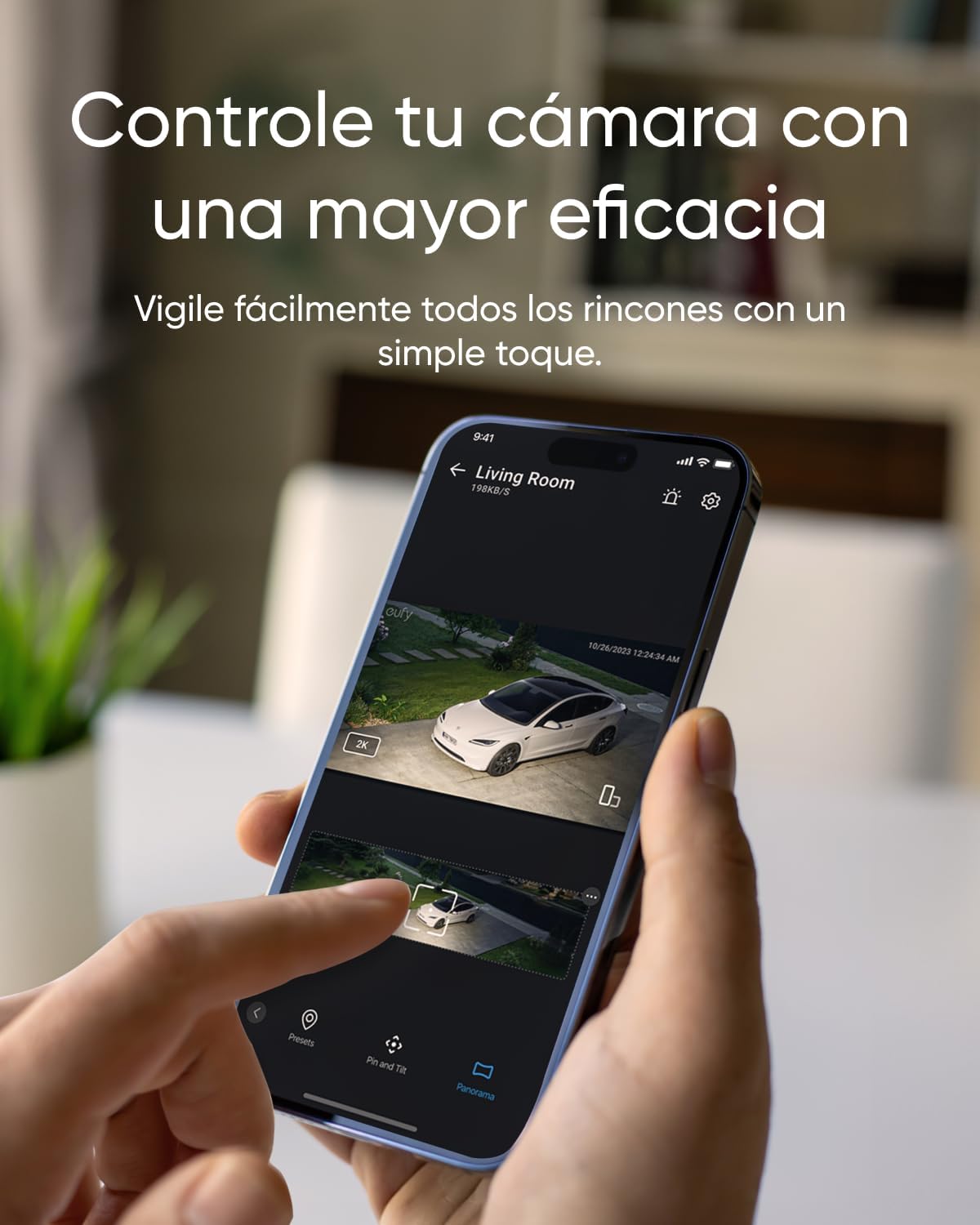 Detalle de eufy Security Floodlight Cam E30 2K, 2.000 lúmenes