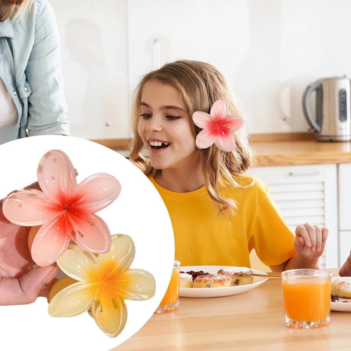 Thumbnail 4 de DEXYZZY Blumen-Haarspangen 5 Farben